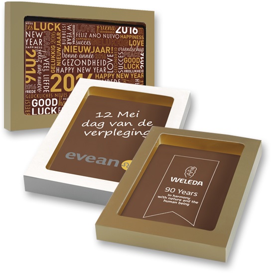 Chocolade tablet | Eco relatiegeschenk
